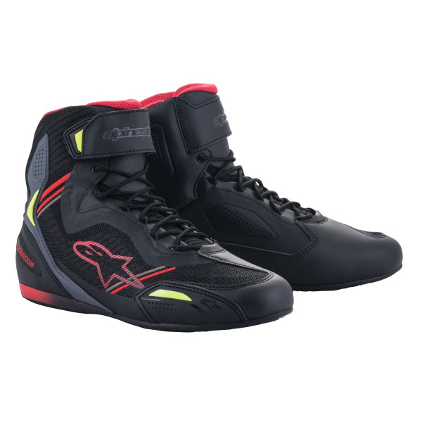Alpinestars Alpinestars Faster-3 Rideknit Shoes Black Red Yell Fluo
